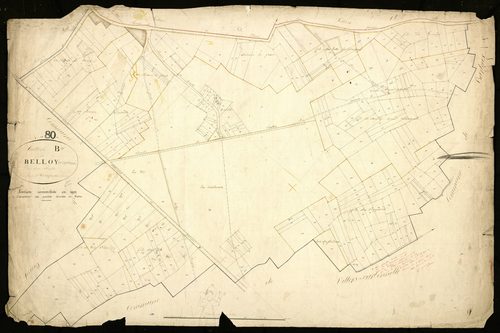 Plan du cadastre napoléonien - Belloy-en-Santerre (Belloy) : B