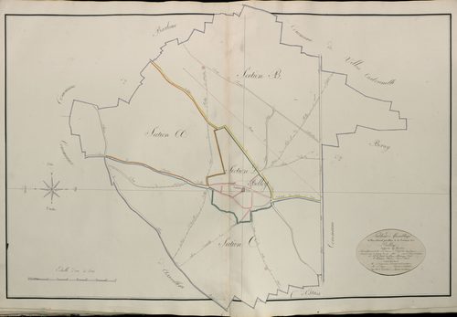 Plan du cadastre napoléonien - Atlas cantonal - Belloy-en-Santerre (Belloy) : tableau d'assemblage