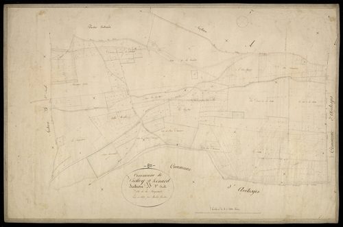 Plan du cadastre napoléonien - Belloy-Saint-Leonard (Belloy Saint Léonard) : Briqueterie (La), B1