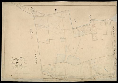 Plan du cadastre napoléonien - Belloy-sur-Somme : Marais (Le), D