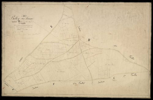 Plan du cadastre napoléonien - Belloy-sur-Somme : Haut Ligny (Le), B2