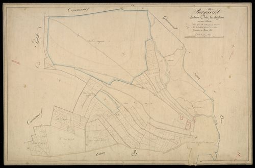 Plan du cadastre napoléonien - Bergicourt : Chef-lieu (Le), C