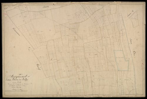 Plan du cadastre napoléonien - Bergicourt : Bieffes (Les), B