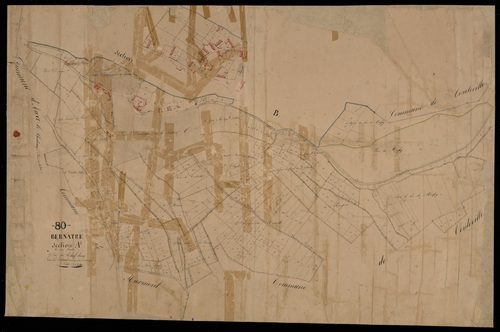 Plan du cadastre napoléonien - Bernatre : Chef-lieu (Le), A