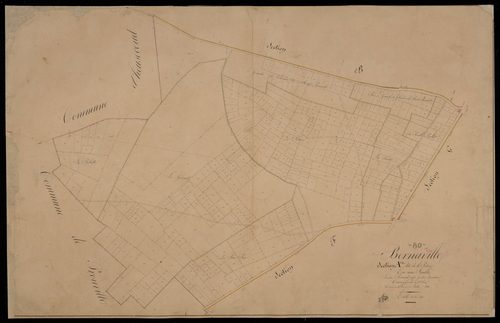 Plan du cadastre napoléonien - Bernaville : Poterie (La), A