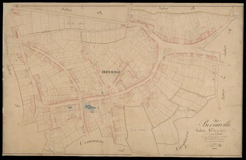 Plan du cadastre napoléonien - Bernaville : Chef-lieu (Le), G