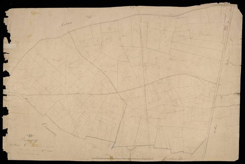 Plan du cadastre napoléonien - Bernay : Fond de Genville (Le), C