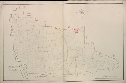 Plan du cadastre napoléonien - Atlas cantonal - Berny-en-Santerre (Berny) : Moulin (Le), C