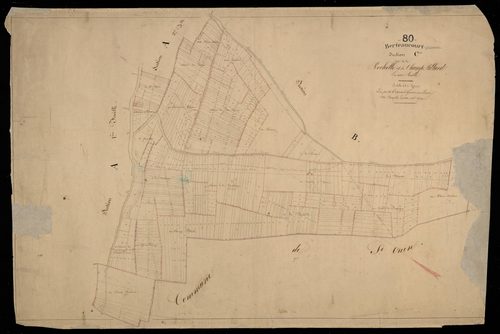 Plan du cadastre napoléonien - Berteaucourt-Les-Dames (Berteaucourt) : Rochelle (La) ; Champ Pillard (Le), C