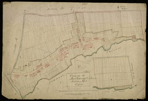 Plan du cadastre napoléonien - Berteaucourt-Les-Thennes (Berthaucourt) : B2