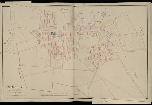 Plan du cadastre napoléonien - Atlas cantonal - Bertrancourt : Chef Lieu (Le), C1