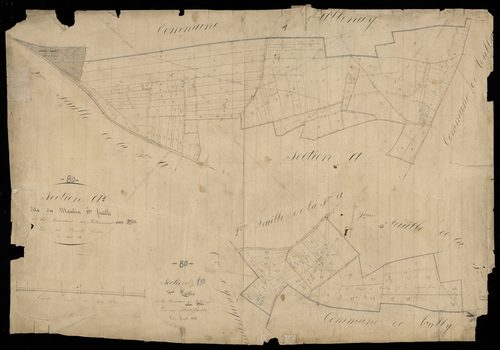 Plan du cadastre napoléonien - Bethencourt-sur-Mer (Béthencourt) : Moulin (Le), A1 et B3