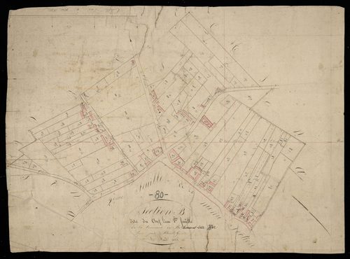 Plan du cadastre napoléonien - Bethencourt-sur-Mer (Béthencourt) : Chef-lieu (Le), B1
