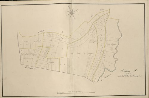 Plan du cadastre napoléonien - Atlas cantonal - Bettencourt-Riviere (Bettencourt) : Vallée de Beaupré (La), A2