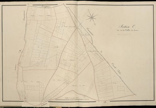 Plan du cadastre napoléonien - Atlas cantonal - Bettencourt-Riviere (Bettencourt) : Vallée de Seux (La), C