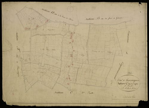 Plan du cadastre napoléonien - Beuvraignes : Logettes (Les), C1