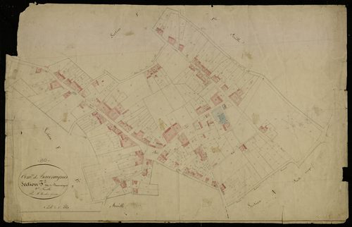 Plan du cadastre napoléonien - Beuvraignes : Beuvraignes, F2et partie de F1 développée