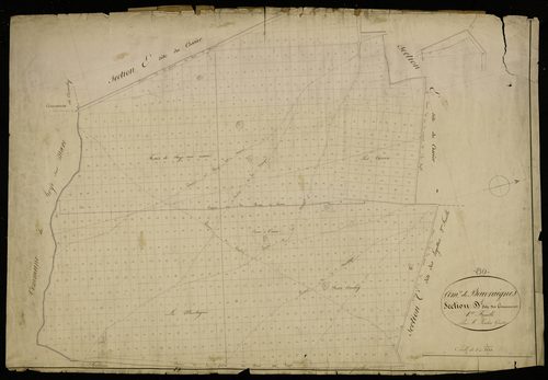 Plan du cadastre napoléonien - Beuvraignes : Communes (Les), D1