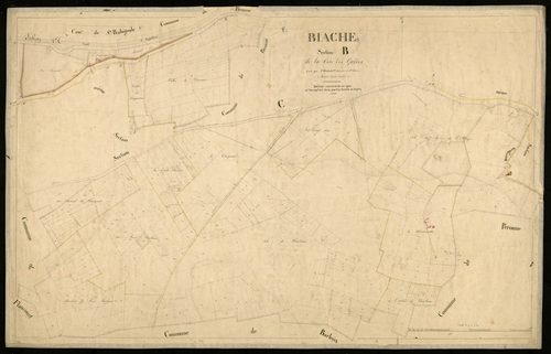 Plan du cadastre napoléonien - Biaches : Voie des Gardes (La), B