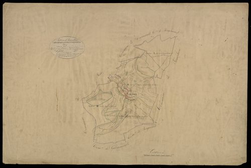 Plan du cadastre napoléonien - Blangy-sous-Poix (Blangy) : tableau d'assemblage