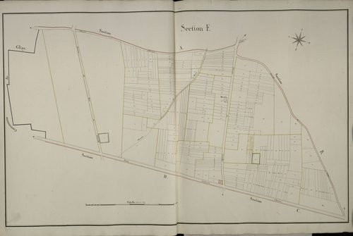 Plan du cadastre napoléonien - Blangy-Tronville (Blangy) : E
