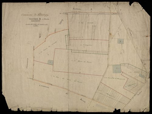 Plan du cadastre napoléonien - Blangy-Tronville (Blangy) : D1