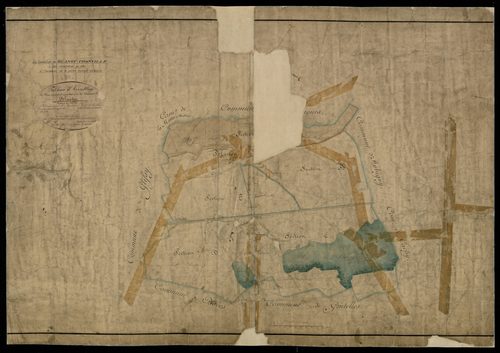 Plan du cadastre napoléonien - Blangy-Tronville (Blangy) : tableau d'assemblage