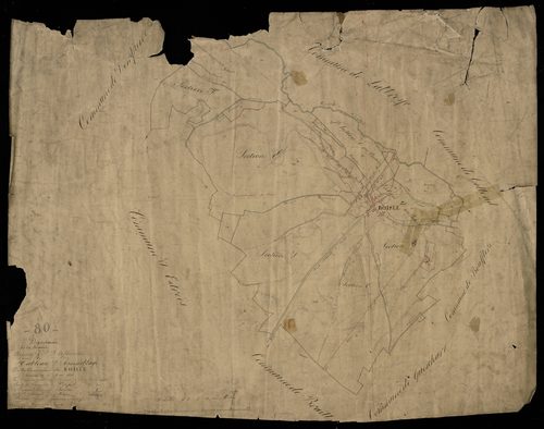 Plan du cadastre napoléonien - Boisle (Le) : tableau d'assemblage