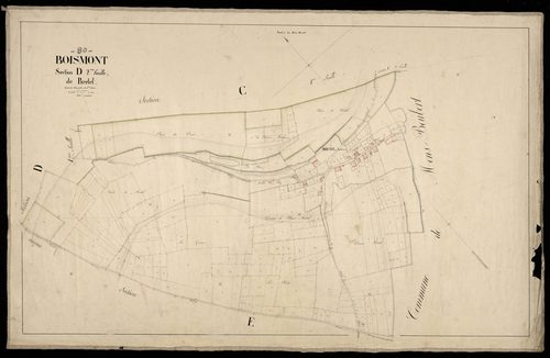 Plan du cadastre napoléonien - Boismont : Bretel, D2