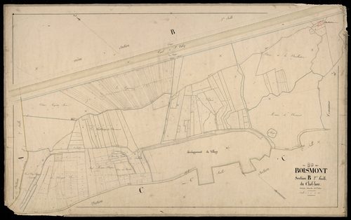 Plan du cadastre napoléonien - Boismont : Chef-lieu (Le), B2