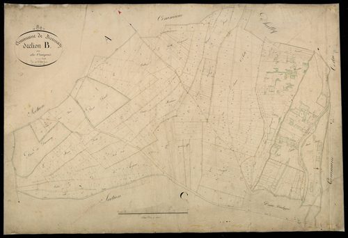 Plan du cadastre napoléonien - Bonnay : Cauquis (Le), B