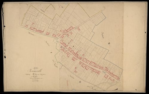 Plan du cadastre napoléonien - Bonneville : Chef-lieu (Le), E1