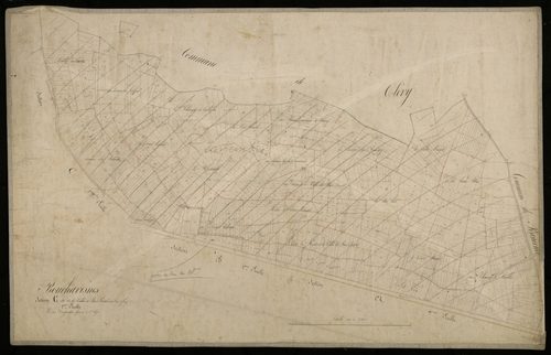 Plan du cadastre napoléonien - Bouchavesnes-Bergen (Bouchavesnes) : Vallée du Bois Boistel et du Bois Saint Furcy (Le), C1