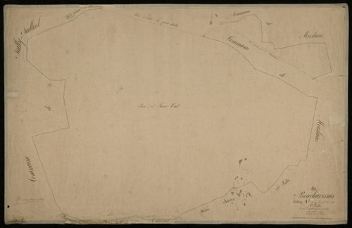 Plan du cadastre napoléonien - Bouchavesnes-Bergen (Bouchavesnes) : Bois Saint Pierre Vast (Le), A1