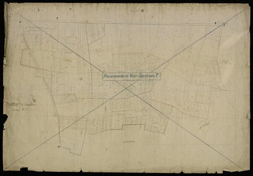 Plan du cadastre napoléonien - Bouchoir : C