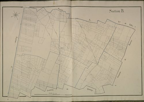 Plan du cadastre napoléonien - Bouchoir : B