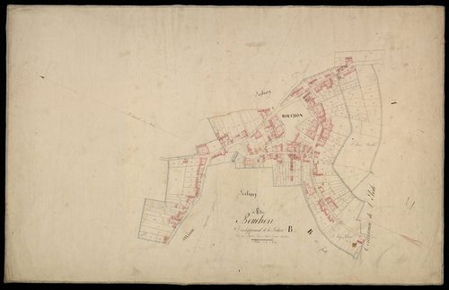 Plan du cadastre napoléonien - Bouchon : B développement
