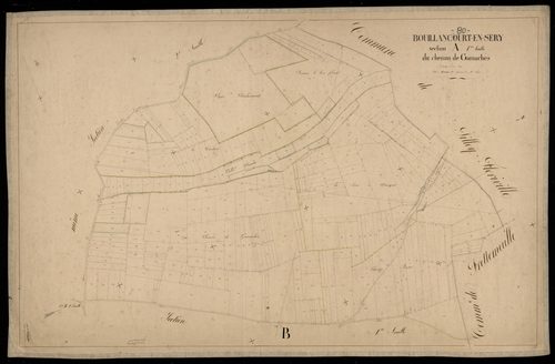 Plan du cadastre napoléonien - Bouillancourt-en-Sery : Chemin de Gamaches (Le), A1