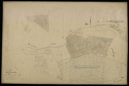 Plan du cadastre napoléonien - Bouillancourt-la-Bataille : Prairies (Les), A