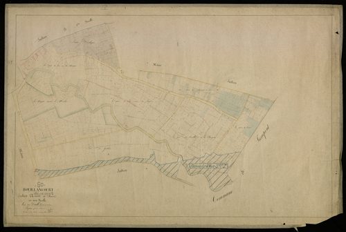 Plan du cadastre napoléonien - Bouillancourt-la-Bataille : Prairies (Les), A développée