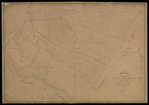 Plan du cadastre napoléonien - Bourdon : Chemin d'Yzeux (Le) ; Marais devant Sory (Le), C