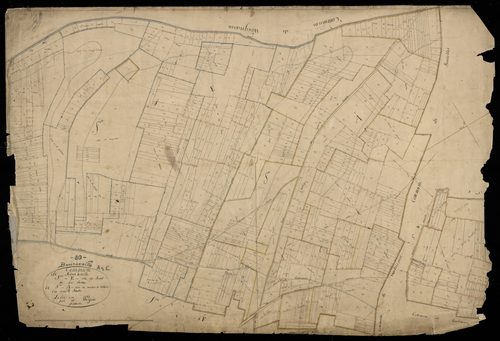 Plan du cadastre napoléonien - Bourseville : Moulin de Bellere (Le) ; Fond de la Sence (Le), A[1], A2 et E