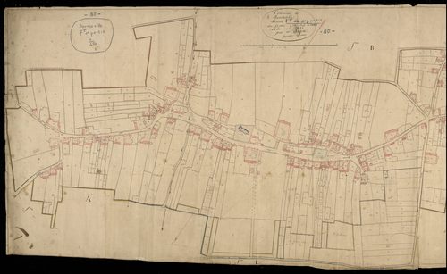 Plan du cadastre napoléonien - Bourseville : Centre ou Chef-lieu (Le), F