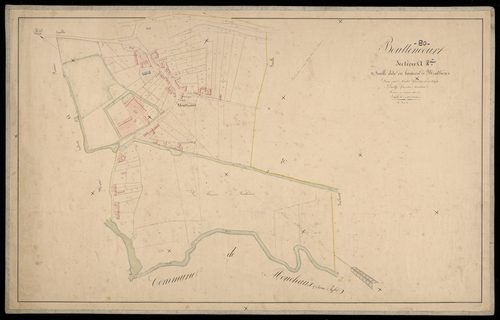 Plan du cadastre napoléonien - Bouttencourt : Hameau de Monthières (Le), A2