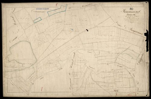 Plan du cadastre napoléonien - Bouvaincourt-sur-Bresle (Bouvaincourt) : Bois de Cantepie (Le), A
