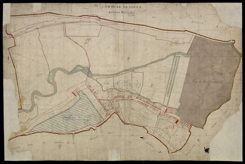 Plan du cadastre napoléonien - Boves : I