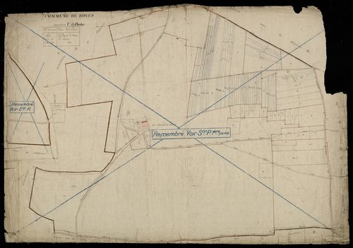 Plan du cadastre napoléonien - Boves : F1