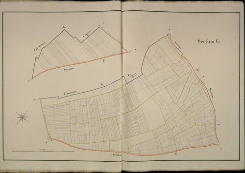Plan du cadastre napoléonien - Boves : G