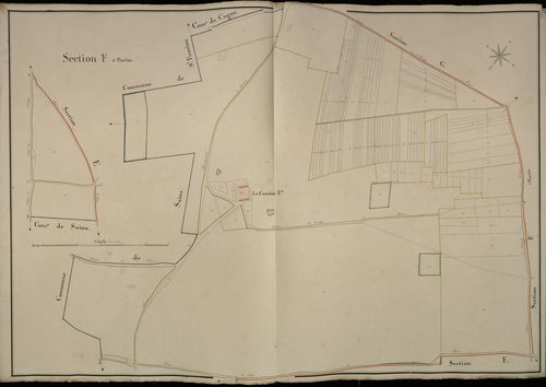 Plan du cadastre napoléonien - Boves : Ferme de Cambon (La), F1