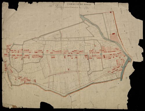 Plan du cadastre napoléonien - Boves : I développement
